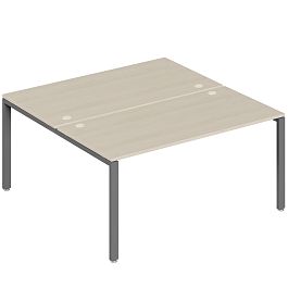 Бенч-система на 2 места Trend Metal 160x123x75 дуб феррара - Фото предпросмотра