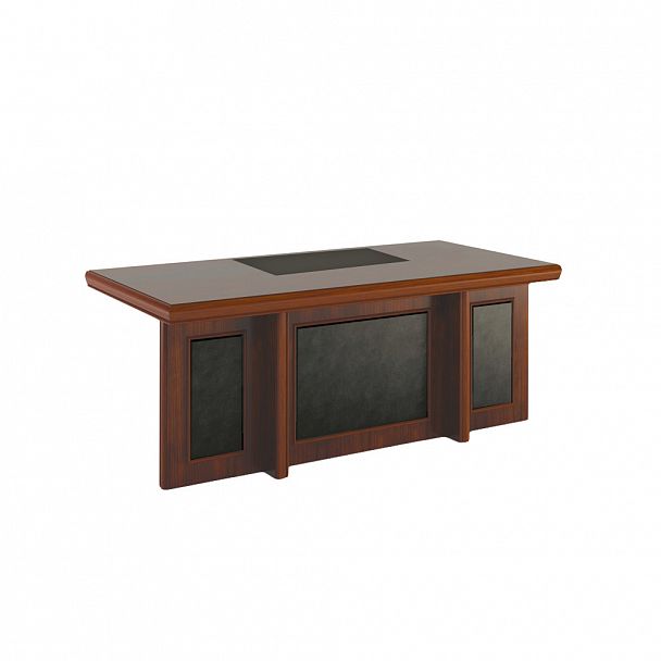 Стол письменный со вставками Harvard 200x100x78 орех английский - Вид 1