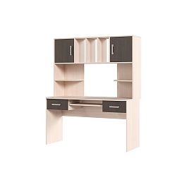 СТОЛ КОМПЬЮТЕРНЫЙ №8 (1,4х1,7х0,6) венге/белфорт - Фото предпросмотра