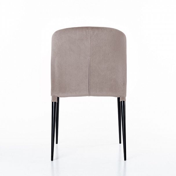 Стул Albert (Альберт), бархат пепельно-бежевый 25, стопируемый - Вид 4