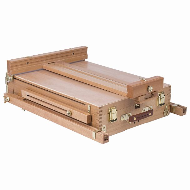 Этюдник BRAUBERG ART CLASSIC, бук, 50х34х11см, высота холста 87см, ножки дерев 90см, ремень, 190654 - Вид 6