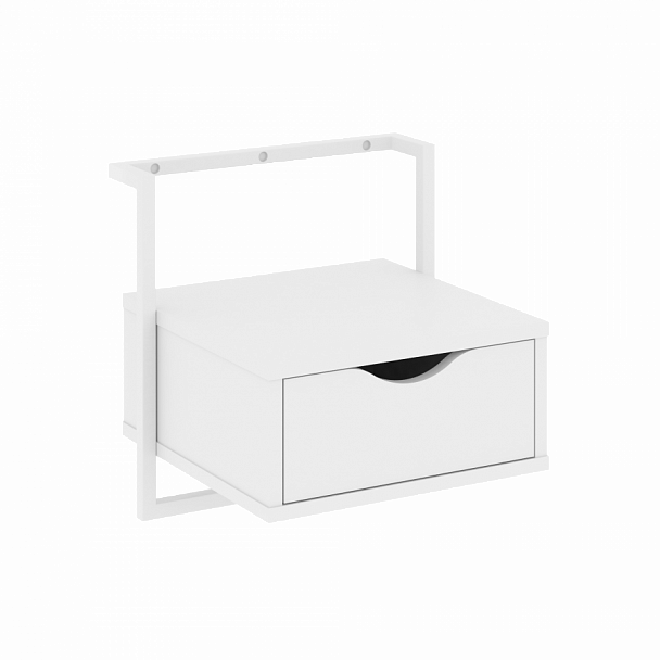 Тумба навесная "Loft" (крепление к стене) VR.L-SY1 Белый Бриллиант/Белый - Вид 1