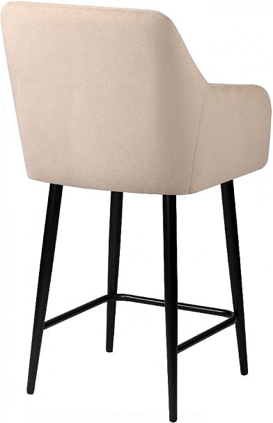 Полубарное поворотное кресло Барли К, Confetti cream/черный - Вид 5