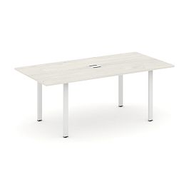 Style Project Direct Direct Стол переговорный SN-6P.SPRG-198 Дуб Наварра/Металл Белый 1980*980*750 - Фото предпросмотра