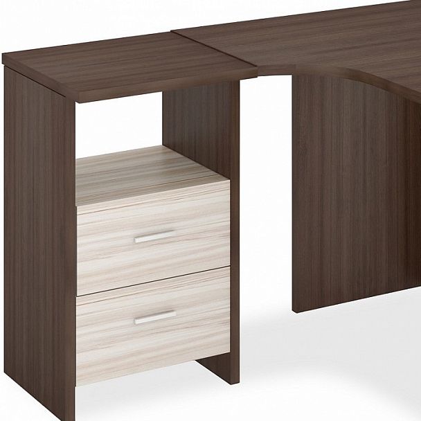 Стол письменный Домино Лайт СКЛ-Угл130 Карамель/Шамони левый - Вид 3