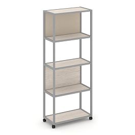 Shelf Mobile Стеллаж 5 уровней 1 секция VR.LT-STK-503.06 Денвер Светлый/Металл Серый/W-04 600*400*2000 - Фото предпросмотра