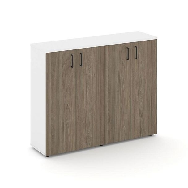 Стайл Проджект Тумба опорная/приставная SN.TOP-163 Белый/Белый/Вяз Благородный/Черный Ручки 1632*400 - Вид 1