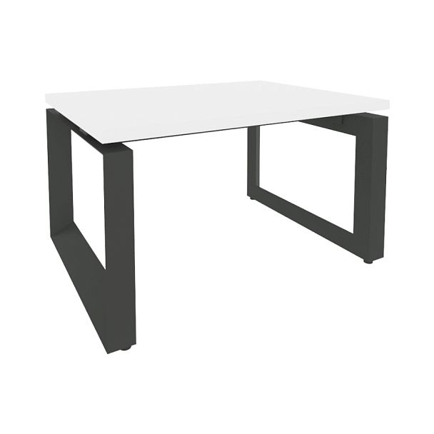 Onix Direct Стол журнальный на О-образном м/к O.MO-SJ-1 Белый бриллиант/Антрацит металл 780*600*450 - Вид 1