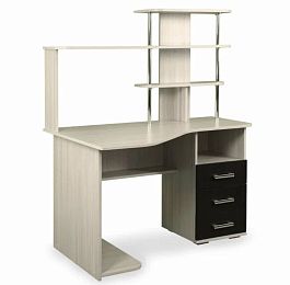 "Форест" стол компьютерный (1300х900х1500) (СНЯТ С ПРО-ВА) венге/лоредо - Фото предпросмотра