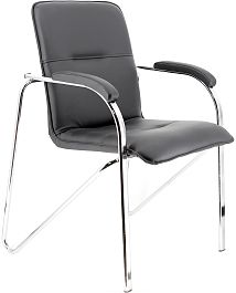 Кресло Everprof Samba CF Экокожа Черный - Фото предпросмотра