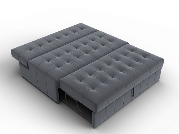 Диван прямой Лига-107 (140) Велюр серый - Вид 8