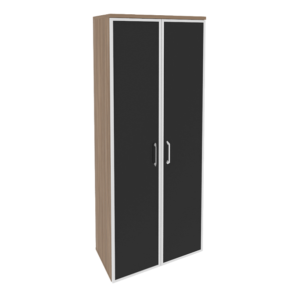 Onix Шкаф высокий широкий O.ST-1.10 R black Дуб аризона/Стекло black 800*420*1977 - Вид 1