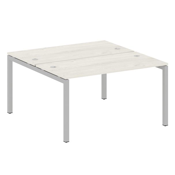 Metal System Quattro Р. ст. на П-образном м/к 50БП.РАС-СП-2.3 Дуб наварра/Серый металл 1400*1475*750 - Вид 1