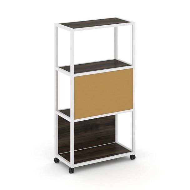 Shelf Mobile Стеллаж 4 уровня 1 секция VR.LT-STK-403.06 Дуб Мали/Металл Белый/W-31 600*400*1523 - Вид 2