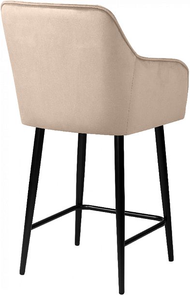 Полубарное поворотное кресло Мони К, Confetti cream/черный - Вид 5