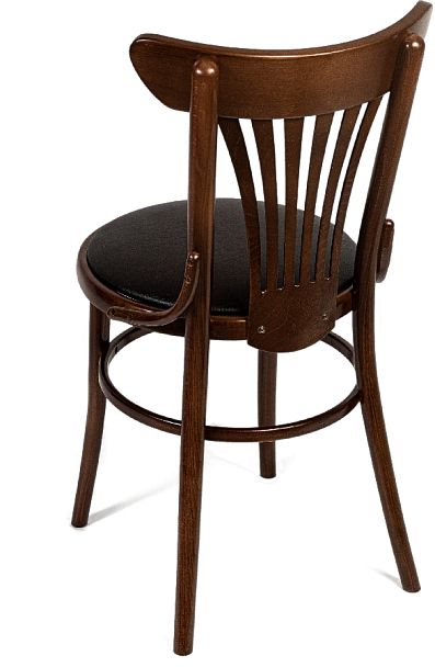 Комплект венских деревянных стульев Ослав светлый орех/коричневая экокожа, 4 шт. - Вид 4