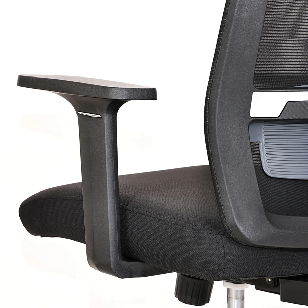 Кресло BRABIX PREMIUM "Agent ER-404", поясничная поддержка, регулируемый подголовник, ткань/сетка, черное, 532970 - Вид 10