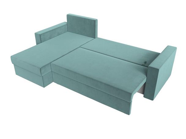 Угловой диван Траумберг Лайт левый (полностью Велюр бирюзовый) - Вид 9