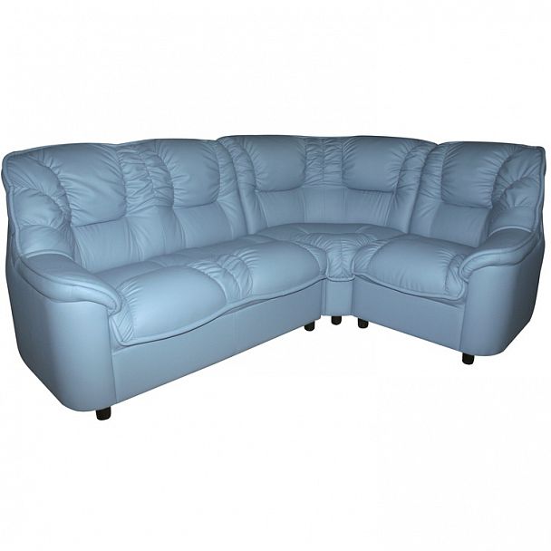 Угловой диван "Венеция" 2+1 в коже - Вид 1