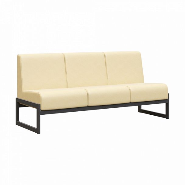 Диван трехместный "MODULE" MD.D3 Черный+бежевый - Вид 1