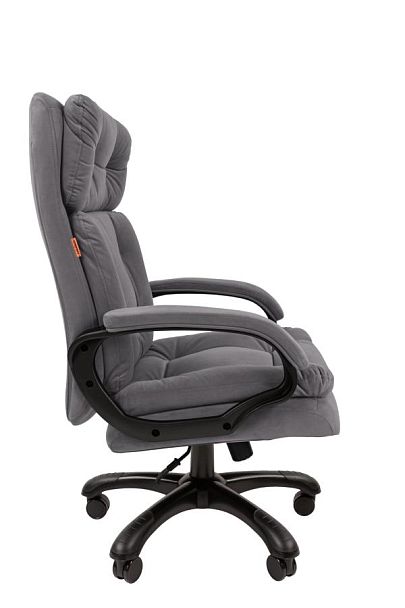 Офисное кресло Chairman 442 Россия ткань T-55 серый (черный пластик) - Вид 3