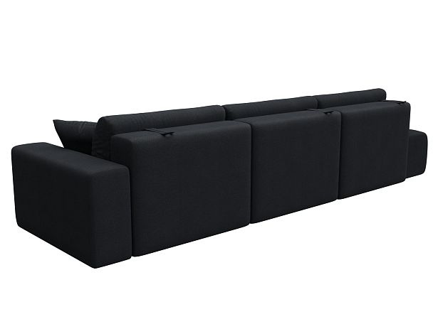 Диван прямой Лига-036 НПБ Модерн Лонг подлокотник справа Искусственная замша серый - Вид 6