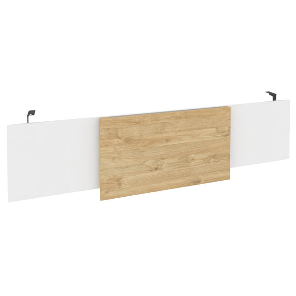 Onix Direct Царга стола руководителя O.M-CSR-6 Белый бриллиант/Тиквуд светлый/Антрацит металл 1740*450*54 - Вид 1