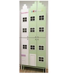Шкаф 6-ти секционный "Голландские домики" ШДД-009 - Фото предпросмотра