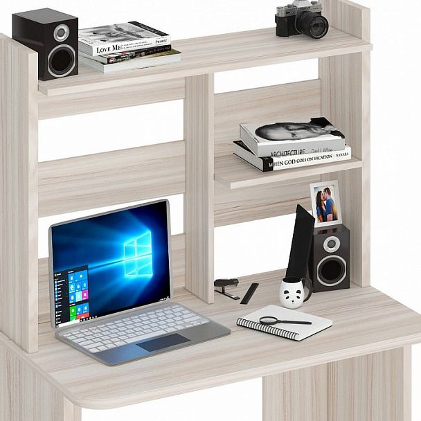 Стол компьютерный Домино Lite СКЛ-Прям100Р+НКЛ-100 Карамель - Вид 3