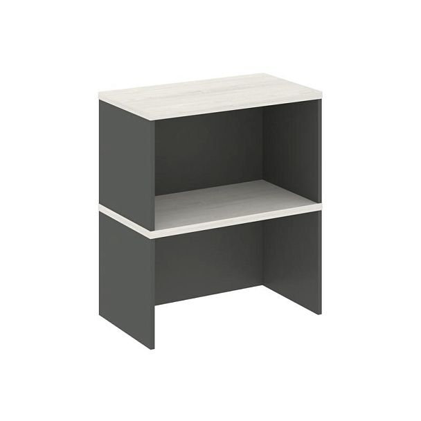 Стайл Проджект Надставка на тумбу 2 яр. SN.NT-006 Антрацит/Дуб Наварра 800*400*800 - Вид 1