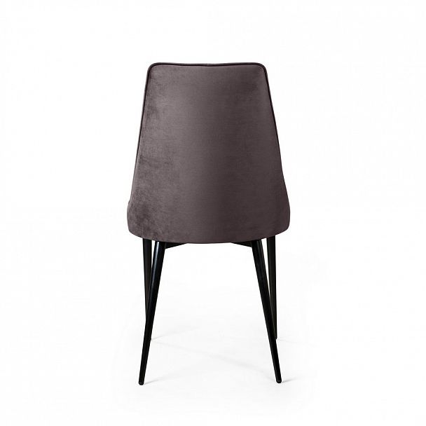 Стул Oliver, бархат антрацит 14/ чёрный конус - Вид 6