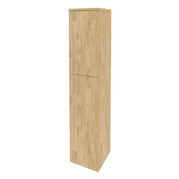 Onix Шкаф высокий узкий правый O.SU-1.8 (R) Тиквуд светлый 400*420*1977 - Вид 1