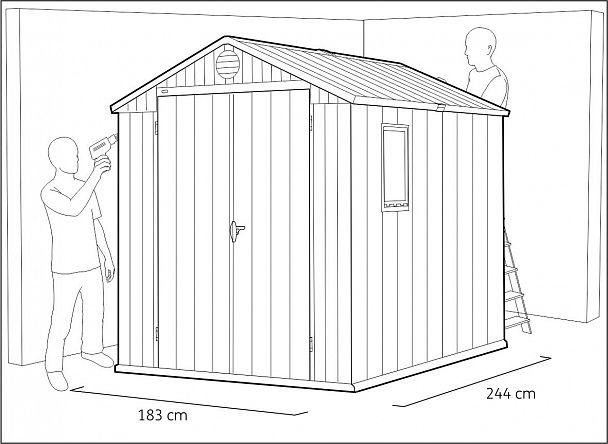 Сарай "Darwin 6*8" brown - Вид 7