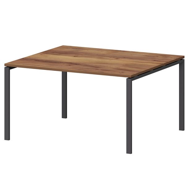 Стол переговорный на металлокаркасе СМСП-П-12.123.Пр25 Таксония/Антрацит 1200x1236x750 Смарт - Вид 1