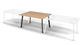 MATRIX 121S502 Стол переговорный центральный 1500х1100х775 Швейцарский вяз/Темно-серый - Фото предпросмотра