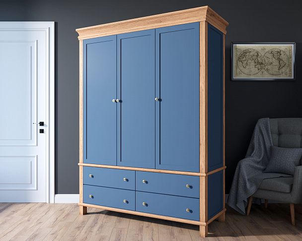 Шкаф трехстворчатый "Jules Verne" из березы и ясеня JV27/3ETGYB - Вид 2