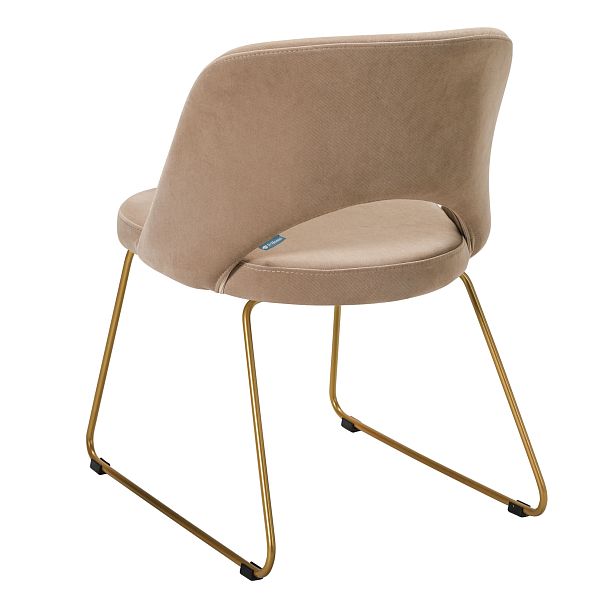 Стул Lars Diag beige/Линк золото - Вид 3