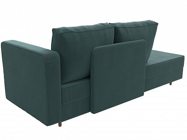 Кушетка Прайм правый (полностью Велюр бирюзовый) - Вид 7