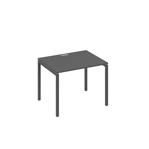 Стол письменный на металлокаркасе DUE A4 А4 Б2 022 БП антрацит премиум / металлокаркас антрацит - Вид 1