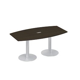 Стол 180x100 фигурный на опорах-колоннах переговорный A4 А4 ХР 112 - Фото предпросмотра