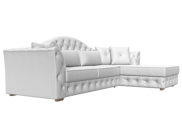 Диван угловой Артис правый угол Экокожа белый - Вид 3