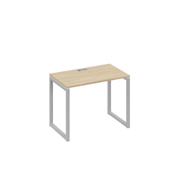 Стол письменный на металлокаркасе QUATTRO A4 А4 Б4 002 БП дуб скандинавский / металлокаркас серый - Вид 1