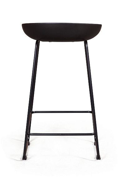 Стул полубарный Leo пластик черный - Вид 5