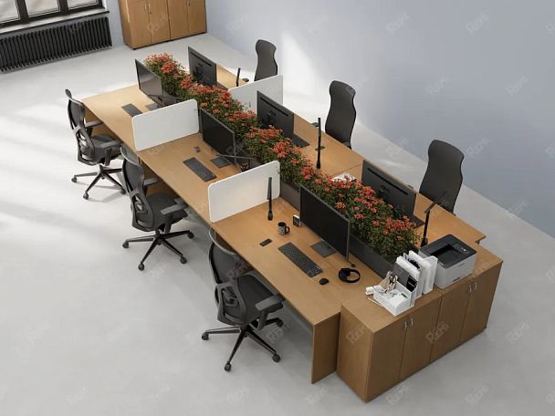 ЛАЙТ / LIGHT RLG001-10x6 Прямоугольный стол 100x60x75 Бук - Вид 3