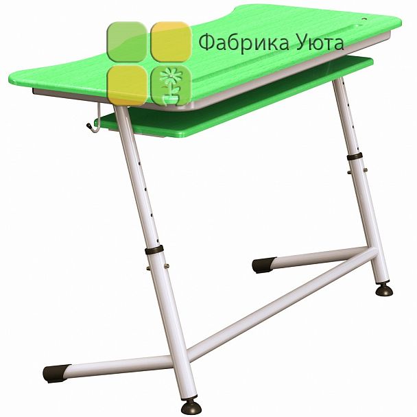 Парта "Премьера 2Р" с полочкой, рег., цвет (3-7 гр) - Вид 3