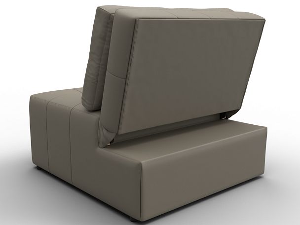 Кресло-кровать Лига-107 (80) Экокожа бежевый - Вид 5