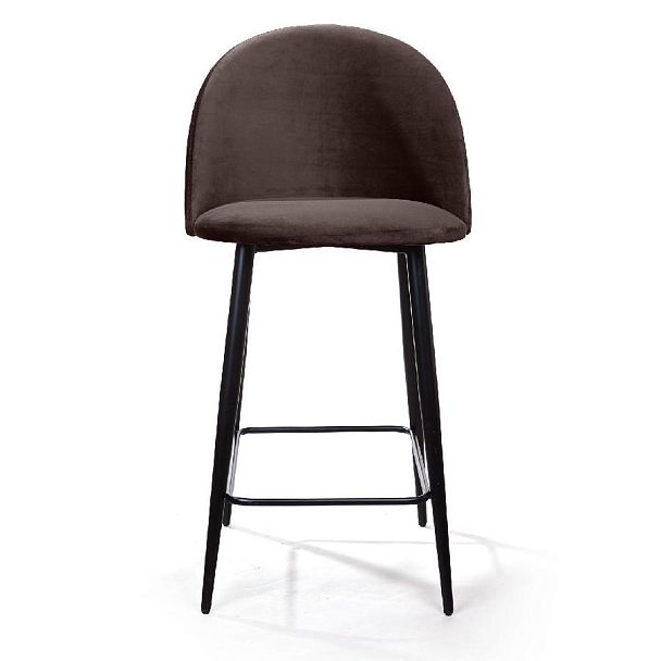 Стул полубарный Thomas, бархат антрацит 14 - Вид 2