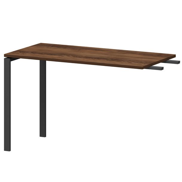 Бриф-приставка на металлокаркасе АМ-120.60 дуб апрель/Антрацит 1200x600x760 Арго-М - Вид 1