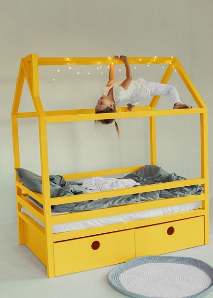 Кровать Дрима Box, желтый - Вид 5