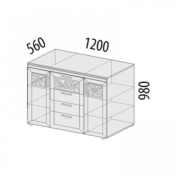 Комод "Тиффани" 93.20 - Вид 2